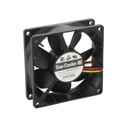 Ventilator DC Axial 24V 80x80mm 90m3/h 40dBA | Electronic-mag.ro | Componente Electronice
