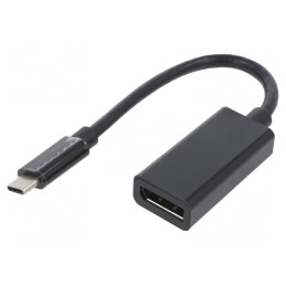 Adaptor | DisplayPort 1.2,USB 3.1 | DisplayPort soclu,USB C mufă | A-CM-DPF-01