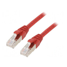 Patch Cord Ethernet Cat.6a S/FTP 5m Roșu | Electronic-mag.ro | Componente Electronice