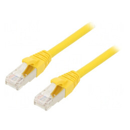 Patch Cord ETHERLINE Cat.6a S/FTP LSZH Galben | Electronic-mag.ro | Componente Electronice