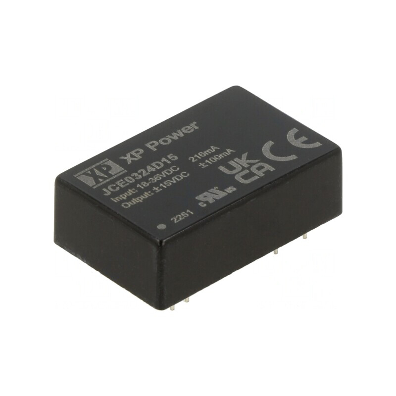 Convertor DC/DC 3W 18-36V la 15V/-15V THT JCE0324D15 | Electronic-mag.ro | Componente Electronice Convertor DC/DC 3W 18-36V la 15V/-15V THT JCE0324D15 | Electronic-mag.ro | Componente Electronice
