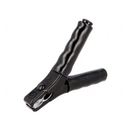 Bornă crocodil neagră 36A 70VDC 25mm | Electronic-mag.ro | Componente Electronice
