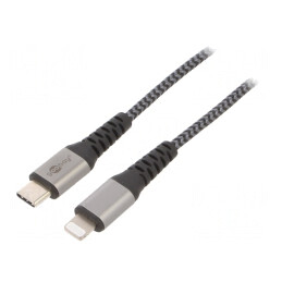 Cablu USB 2.0 Lightning la USB-C 2m Negru 87W | Electronic-mag.ro | Componente Electronice