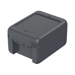Carcasă universală ABS grafit 80x113x60mm BOCUBE | Electronic-mag.ro | Componente Electronice