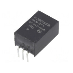 Convertor DC-DC 7.5W 20-72V la 15V 0.5A SIP3 | Electronic-mag.ro | Componente Electronice