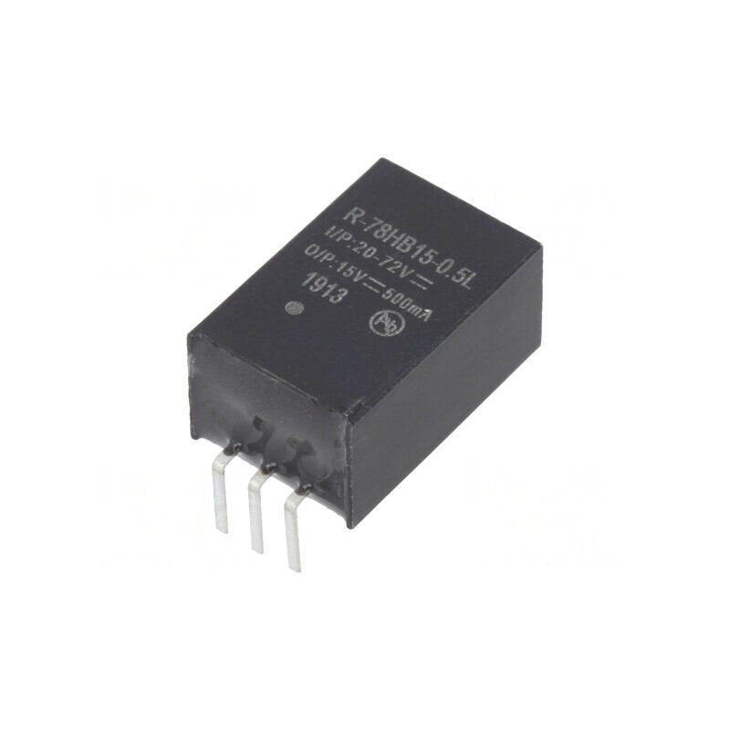 Convertor DC-DC 7.5W 20-72V la 15V 0.5A SIP3 | Electronic-mag.ro | Componente Electronice