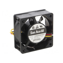 Ventilator axial 48VDC 60x60x25mm 31.8m3/h 28dBA cu bilă | Electronic-mag.ro | Componente Electronice
