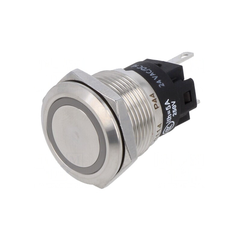 Lampă LED Control Roșie 24V 24VAC Ø19mm | Electronic-mag.ro | Componente Electronice
