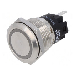 Lampă LED Control Roșie 24V 24VAC Ø19mm | Electronic-mag.ro | Componente Electronice