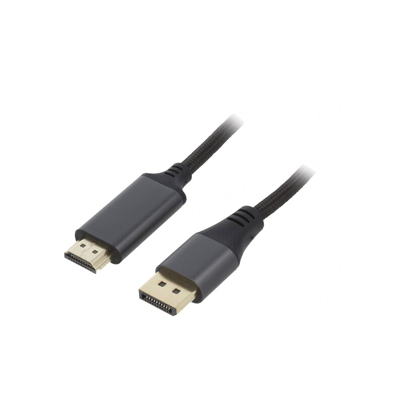 Cablu DisplayPort 1.2 la HDMI 4K textil 6ft | Electronic-mag.ro | Componente Electronice
