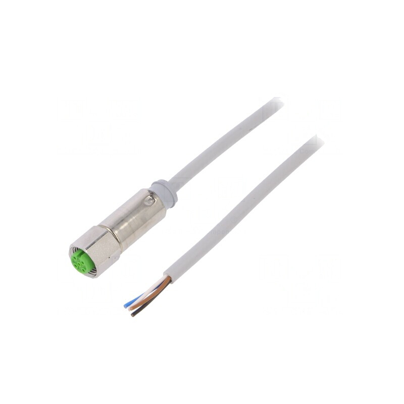 Cablu de conectare M12 4 pini drept 3m 32VAC | Electronic-mag.ro | Componente Electronice