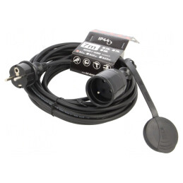 Prelungitor alimentare negru 7m 10A | Electronic-mag.ro | Componente Electronice