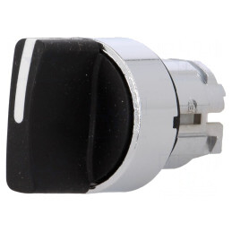 Comutator Rotativ 22mm 2 Posiții Negru | Electronic-mag.ro | Componente Electronice