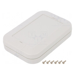 Carcasă universală gri deschis 90x130x25 mm | Electronic-mag.ro | Componente Electronice