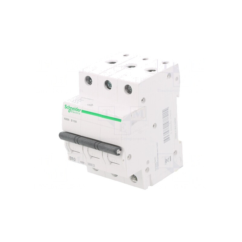 Întrerupător de Supracurent 10A 3 Poli 230/400VAC 6kA | Electronic-mag.ro | Componente Electronice