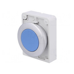 Comutator apăsare albastru 30mm M30C-FD-B | Electronic-mag.ro | Componente Electronice