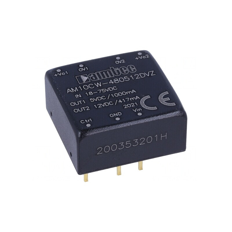 Convertor DC/DC 10W 18-75V la 5V și 12V 1x1 | Electronic-mag.ro | Componente Electronice Convertor DC/DC 10W 18-75V la 5V și 12V 1x1 | Electronic-mag.ro | Componente Electronice