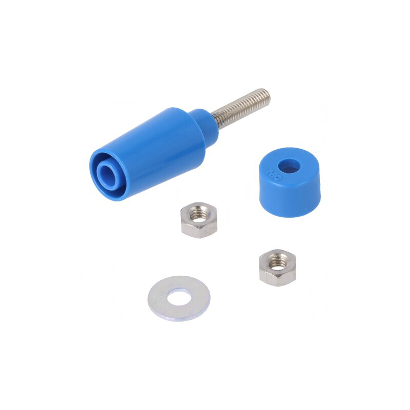 Soclu Banană 4mm 32A Albastru pe Panou 45mm | Electronic-mag.ro | Componente Electronice Soclu Banană 4mm 32A Albastru pe Panou 45mm | Electronic-mag.ro | Componente Electronice