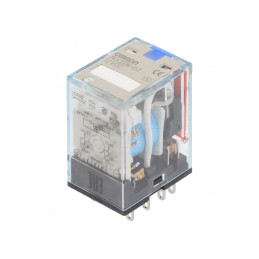 Releu electromagnetic DPDT 12VDC 10A | Electronic-mag.ro | Componente Electronice