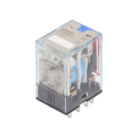 Releu electromagnetic DPDT 12VDC 10A | Electronic-mag.ro | Componente Electronice