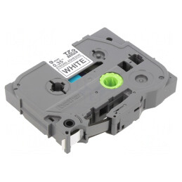 Bandă Laminată Adezivă 9mm x 8m Alb/Negru TZE-S221 | Electronic-mag.ro | Componente Electronice