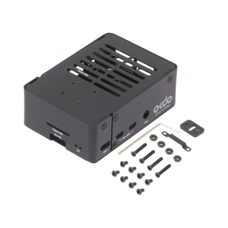 Carcasă neagră pentru calculator din oțel | Electronic-mag.ro | Componente Electronice