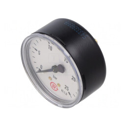 Manometru 0-25 bar 63mm Lichide și Gaze Inerte | Electronic-mag.ro | Componente Electronice