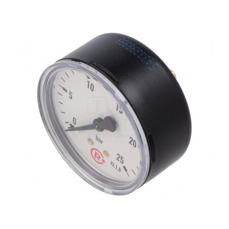 Manometru 0-25 bar 63mm Lichide și Gaze Inerte | Electronic-mag.ro | Componente Electronice