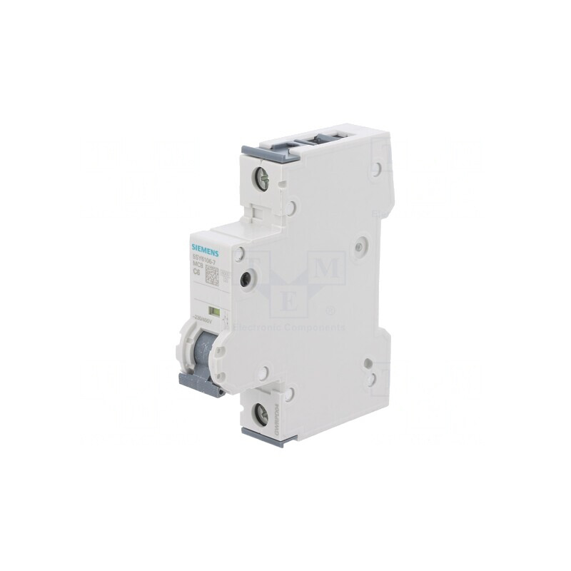 Întrerupător de Supracurent 6A 1P 230/400VAC 6kA | Electronic-mag.ro | Componente Electronice