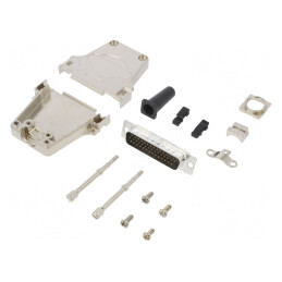 D-Sub HD PIN 44 Tată Drept Lipire pe Cablu Gold Flash | Electronic-mag.ro | Componente Electronice