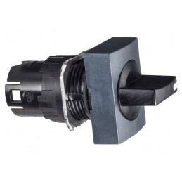 Comutator rotativ negru 16mm 2 poziții | Electronic-mag.ro | Componente Electronice