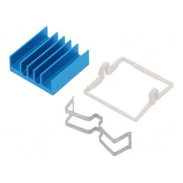 Radiator BGA Albastru 21x21mm | Electronic-mag.ro | Componente Electronice