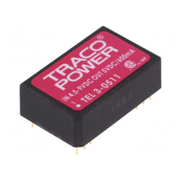 Convertor DC/DC 3W 4.5-9V la 5V 600mA DIP24 | Electronic-mag.ro | Componente Electronice