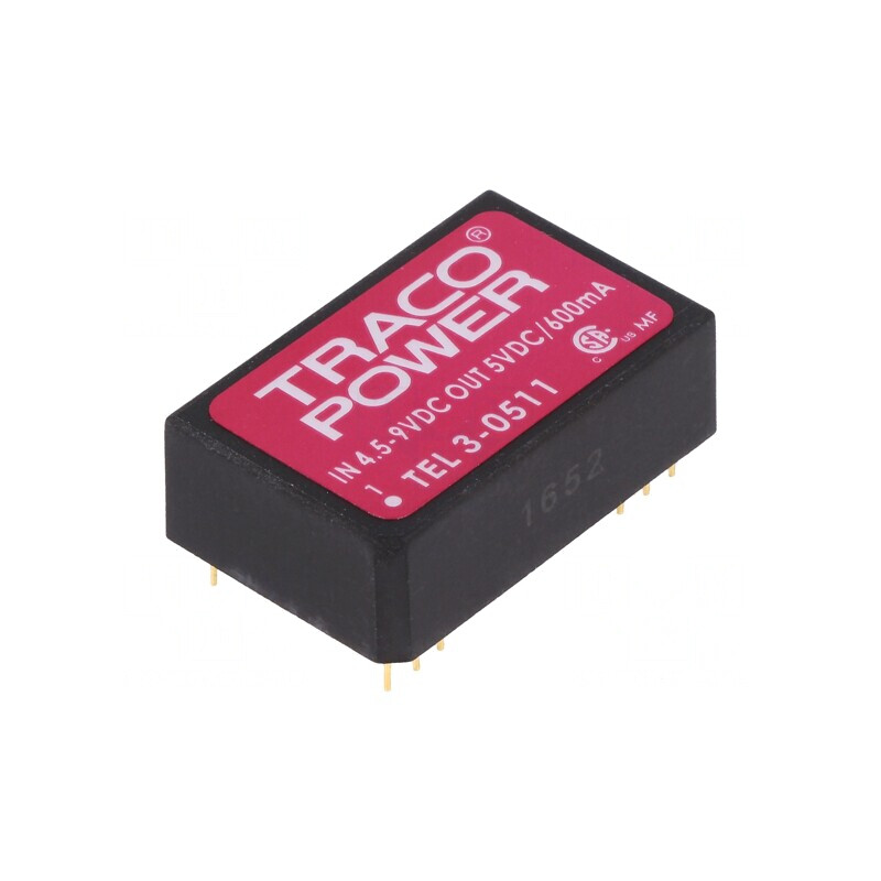 Convertor DC/DC 3W 4.5-9V la 5V 600mA DIP24 | Electronic-mag.ro | Componente Electronice