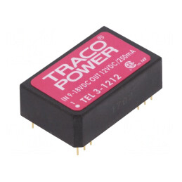 Convertor DC/DC 3W 9-18V la 12V 250mA DIP24 | Electronic-mag.ro | Componente Electronice