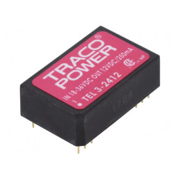 Convertor DC/DC 3W 18-36V la 12V 250mA DIP24 | Electronic-mag.ro | Componente Electronice