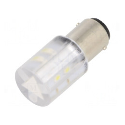 Lampă de control: LED | BA15D,T20 | albă | plastic | 230VAC | 230VDC | 1856123W
