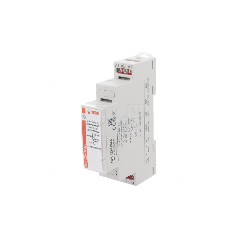 Releu monostabil SPST-NO 16A IP20 24V | Electronic-mag.ro | Componente Electronice