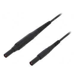 Cablu de măsurare 8A mufă banană 4 mm ambele părți | Electronic-mag.ro | Componente Electronice