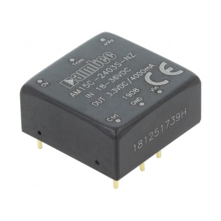 Convertor DC/DC 15W 18-36V la 3.3V 4A 1x1 | Electronic-mag.ro | Componente Electronice