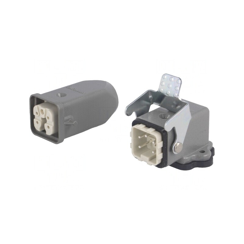 Conector HDC Tată-Mamă 5+4 Pin Dimensiune 3A Metalic | Electronic-mag.ro | Componente Electronice