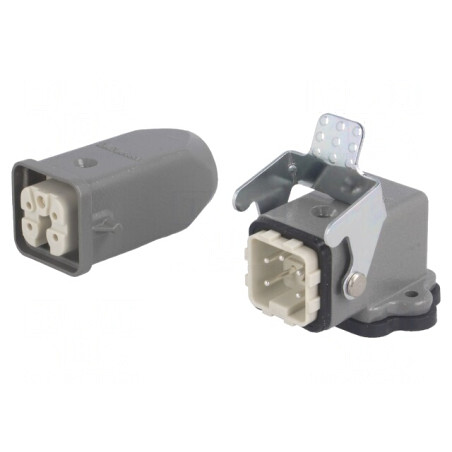 Conector HDC Tată-Mamă 5+4 Pin Dimensiune 3A Metalic | Electronic-mag.ro | Componente Electronice