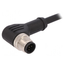 Mufă M12 5-PIN Tată Unghiular 1m IP67 | Electronic-mag.ro | Componente Electronice
