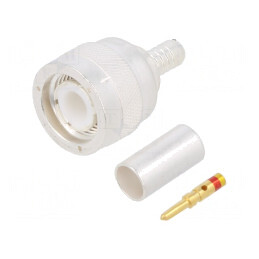 Mufă TNC Tată 50Ω Lipire Crimpată PTFE Aurit | Electronic-mag.ro | Componente Electronice