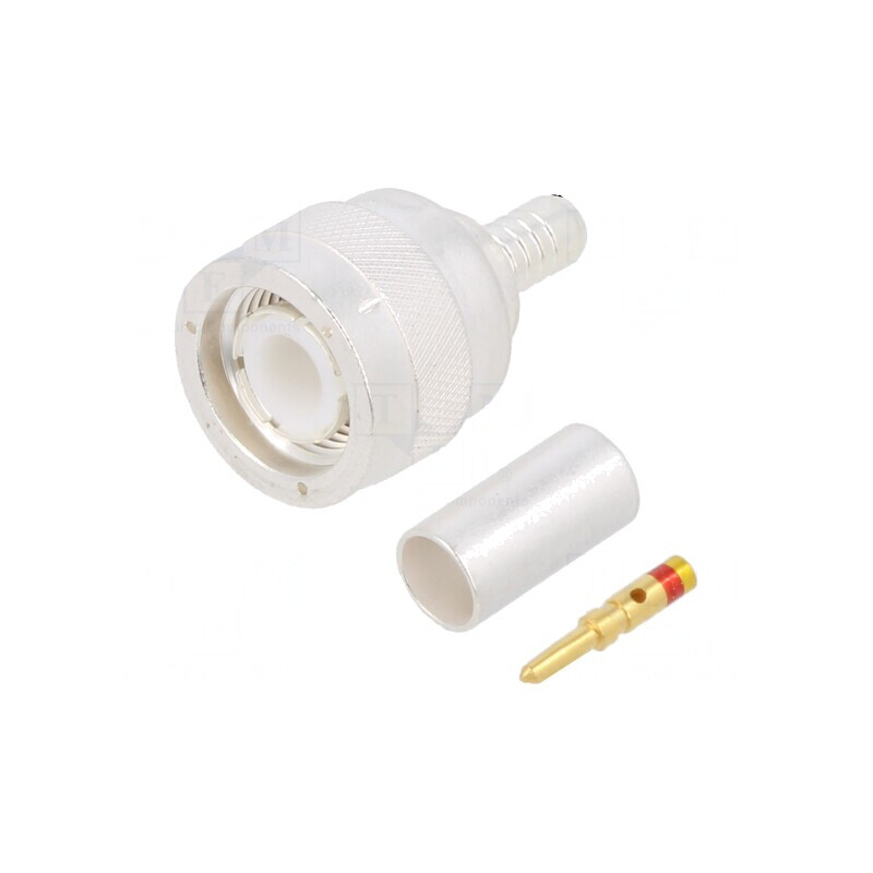 Mufă TNC Tată 50Ω Lipire Crimpată PTFE Aurit | Electronic-mag.ro | Componente Electronice