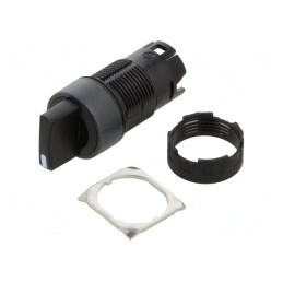 Comutator Rotativ 16mm Negru 2 Poziții ZB6AD22 | Electronic-mag.ro | Componente Electronice