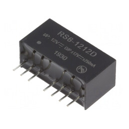 Convertor DC/DC 6W 9-18V la 12V/-12V SIP8 | Electronic-mag.ro | Componente Electronice