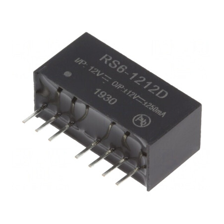 Convertor DC/DC 6W 9-18V la 12V/-12V SIP8 | Electronic-mag.ro | Componente Electronice