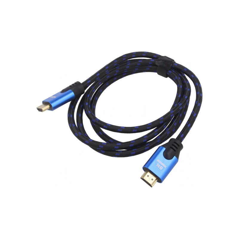 Cablu HDMI 2.1 Textil 3m Negru | Electronic-mag.ro | Componente Electronice Cablu HDMI 2.1 Textil 3m Negru | Electronic-mag.ro | Componente Electronice