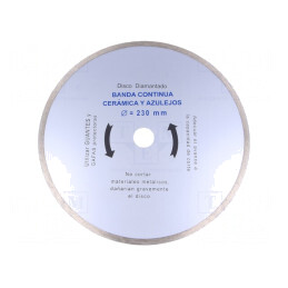 Disc de tăiere granit 230mm 22mm orificiu | Electronic-mag.ro | Componente Electronice